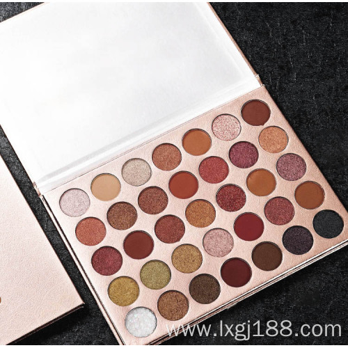 Custom colors warm matte shimmer eyeshadow palette